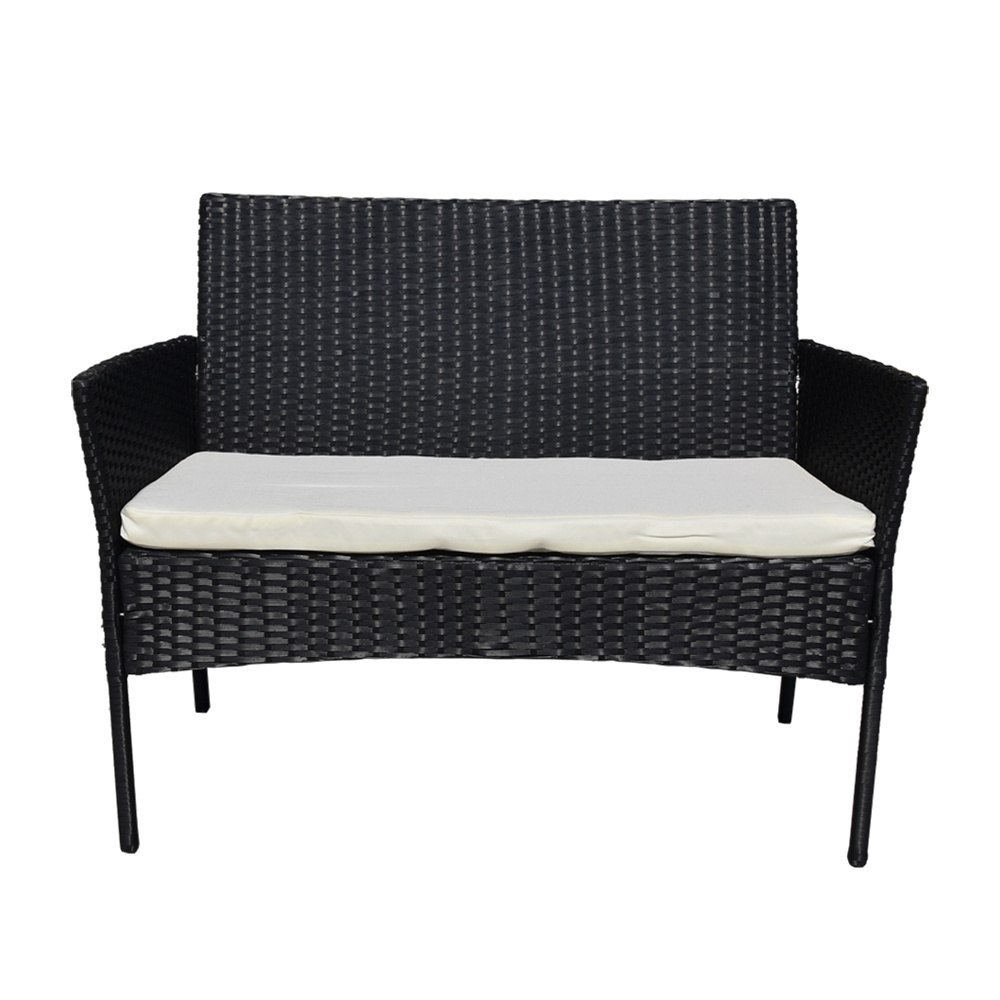 Zahradní nábytek set 4 osoby Technorattan Sedací souprava s křesly a stolek M17481